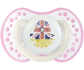 Empreinte My Identity Niue Sucette LOVI Dynamic Blanc-rose phosphorescente