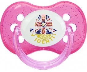 Empreinte My Identity Niue Tétine Cerise Rose à paillette