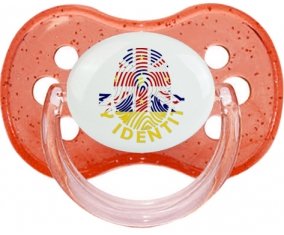 Empreinte My Identity Niue Tétine Cerise Rouge à paillette