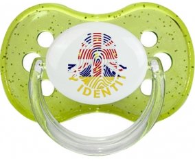 Empreinte My Identity Niue Tétine Cerise Vert à paillette