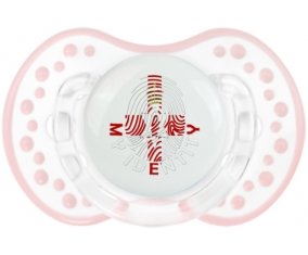 Empreinte My Identity Îles Mariannes du Nord Sucette LOVI Dynamic Retro-blanc-rose-tendre classique