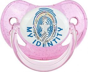 Empreinte My Identity Corée du Nord Sucette Physiologique Rose à paillette