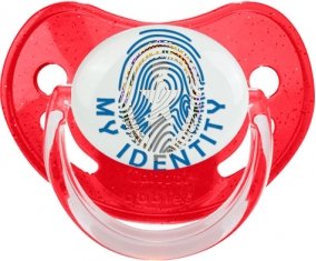 Empreinte My Identity Corée du Nord Sucette Physiologique Rouge à paillette