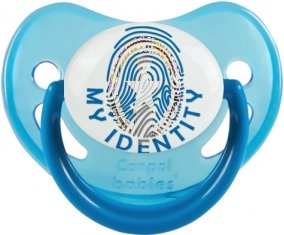 Empreinte My Identity Corée du Nord Sucette Physiologique Bleue phosphorescente