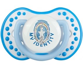 Empreinte My Identity Corée du Nord Sucette LOVI Dynamic Blanc-bleu phosphorescente