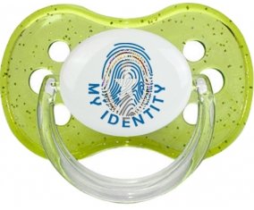 Empreinte My Identity Corée du Nord Tétine Cerise Vert à paillette