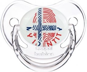 Empreinte My Identity Norvège Tétine Physiologique Transparent classique