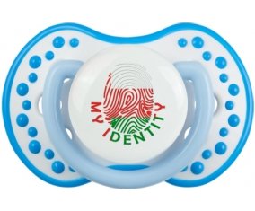 Empreinte My Identity Oman Tétine LOVI Dynamic Blanc-bleu phosphorescente