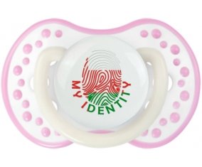 Empreinte My Identity Oman Tétine LOVI Dynamic Blanc-rose phosphorescente