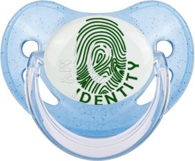 Empreinte My Identity Pakistan Sucette Physiologique Bleue à paillette