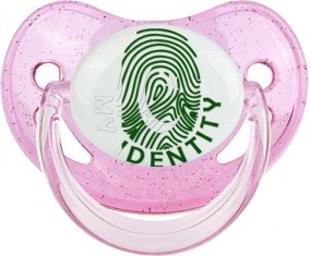 Empreinte My Identity Pakistan Sucette Physiologique Rose à paillette