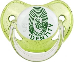 Empreinte My Identity Pakistan Sucette Physiologique Vert à paillette