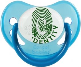 Empreinte My Identity Pakistan Sucette Physiologique Bleue phosphorescente