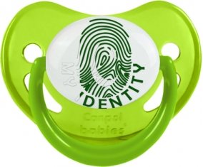 Empreinte My Identity Pakistan Sucette Physiologique Vert phosphorescente