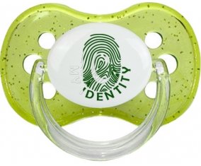 Empreinte My Identity Pakistan Sucette Cerise Vert à paillette