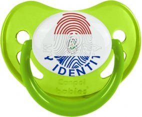 Empreinte My Identity Paraguay Sucette Physiologique Vert phosphorescente