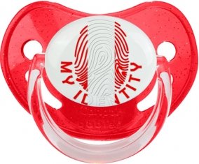 Empreinte My Identity Pérou Sucette Physiologique Rouge à paillette