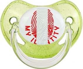 Empreinte My Identity Pérou Sucette Physiologique Vert à paillette