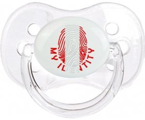 Empreinte My Identity Pérou Tétine Cerise Transparent classique