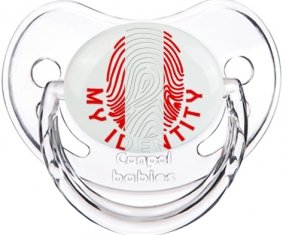 Empreinte My Identity Pérou Sucette Physiologique Transparent classique
