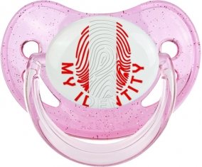 Empreinte My Identity Pérou Sucette Physiologique Rose à paillette