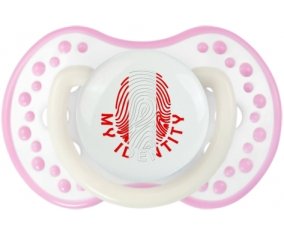 Empreinte My Identity Pérou Sucette LOVI Dynamic Blanc-rose phosphorescente