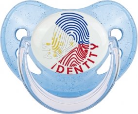 Empreinte My Identity Philippines Tétine Physiologique Bleue à paillette