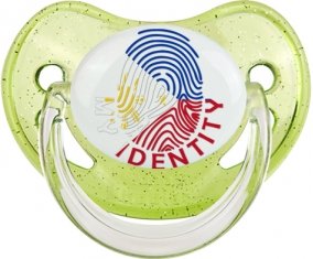 Empreinte My Identity Philippines Tétine Physiologique Vert à paillette