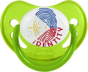 Empreinte My Identity Philippines Tétine Physiologique Vert phosphorescente