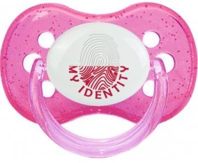 Empreinte My Identity Pologne Sucette Cerise Rose à paillette