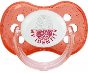 Empreinte My Identity Pologne Sucette Cerise Rouge à paillette