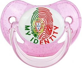 Empreinte My Identity le Portugal Sucette Physiologique Rose à paillette