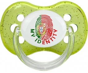 Empreinte My Identity le Portugal Sucette Cerise Vert à paillette