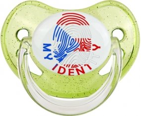 Empreinte My Identity Porto Rico Sucette Physiologique Vert à paillette