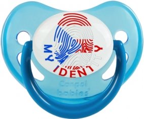 Empreinte My Identity Porto Rico Sucette Physiologique Bleue phosphorescente