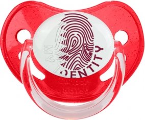 Empreinte My Identity Qatar Tétine Physiologique Rouge à paillette