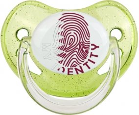 Empreinte My Identity Qatar Tétine Physiologique Vert à paillette