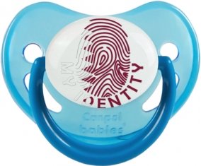 Empreinte My Identity Qatar Tétine Physiologique Bleue phosphorescente