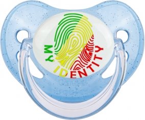 Empreinte My Identity République du Congo Sucete Physiologique Bleue à paillette