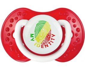 Empreinte My Identity République du Congo Tétine LOVI Dynamic Blanc-rouge classique