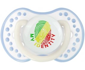 Empreinte My Identity République du Congo Tétine LOVI Dynamic Blanc-cyan classique