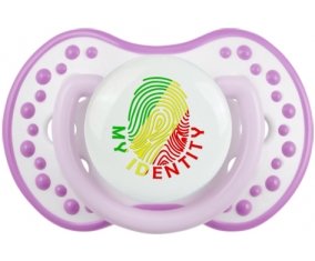 Empreinte My Identity République du Congo Tétine LOVI Dynamic Blanc-mauve classique