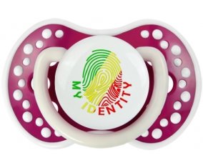 Empreinte My Identity République du Congo Tétine LOVI Dynamic Fuchsia phosphorescente