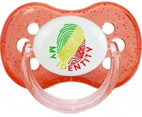 Empreinte My Identity République du Congo Sucette Cerise Rouge à paillette