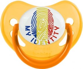 Empreinte My Identity Roumanie Sucette Physiologique Jaune phosphorescente