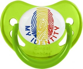 Empreinte My Identity Roumanie Sucette Physiologique Vert phosphorescente