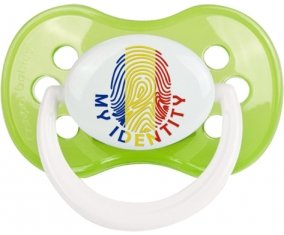 Empreinte My Identity Roumanie Tétine Anatomique Vert classique