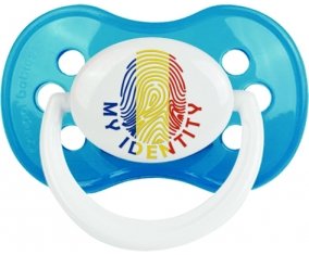 Empreinte My Identity Roumanie Tétine Anatomique Cyan classique