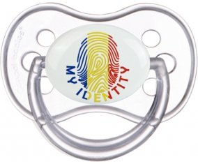 Empreinte My Identity Roumanie Tétine Anatomique Transparente classique