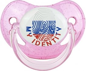 Empreinte My Identity Russie Tétine Physiologique Rose à paillette